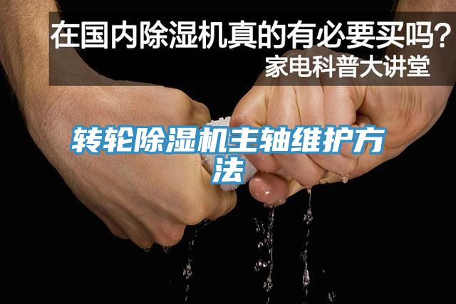 转轮MR.好色破解版主轴维护方法